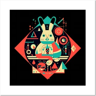 Kawaii Rabbit Posters and Art